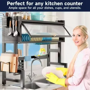 3-Tier Over-the-Sink Dish Drying Rack