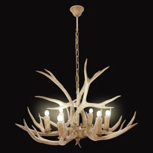 Rustic Deer Antler Chandelier