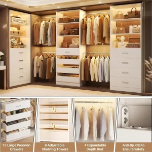 Adjustable Walk-In Closet System