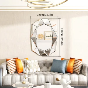 Asymmetrical Venetian Wall Mirror