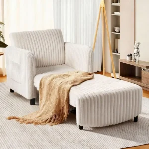 Extra Long Convertible Sleeper Chair