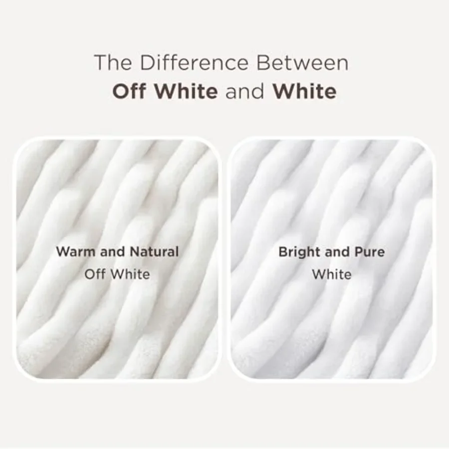 Cozy White Fleece Throw Blanket - Image 6