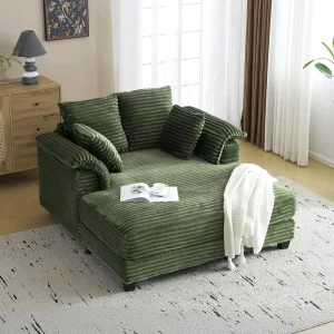 Oversized Corduroy Lounge Chair