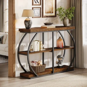 Industrial Arched Console Table