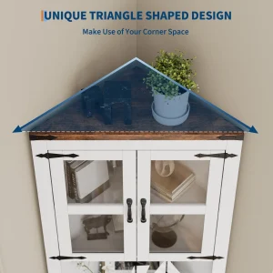 Farmhouse Corner Cabinet - Thumbnail Image 3