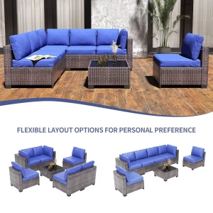 7-Piece Modular Patio Furniture Set - Thumbnail Image 4