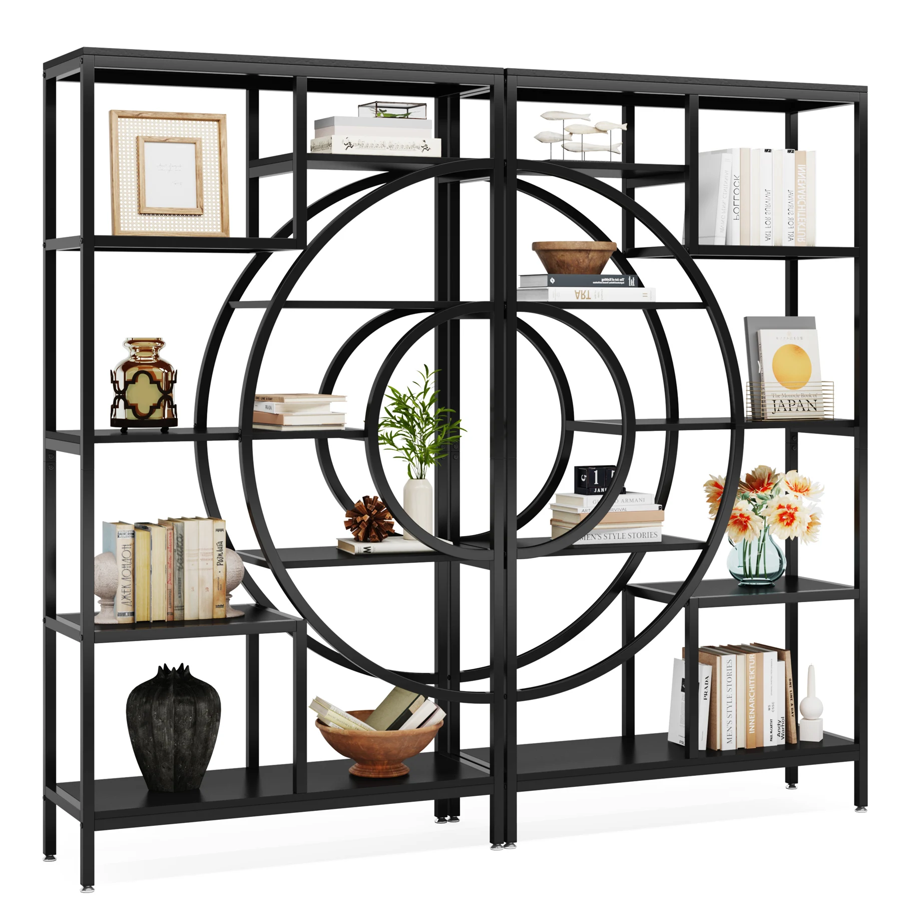 Tribesigns Industrial 5-Tier Bookshelf – Freestanding Etagere Bookcase & Display Organizer - Image 7