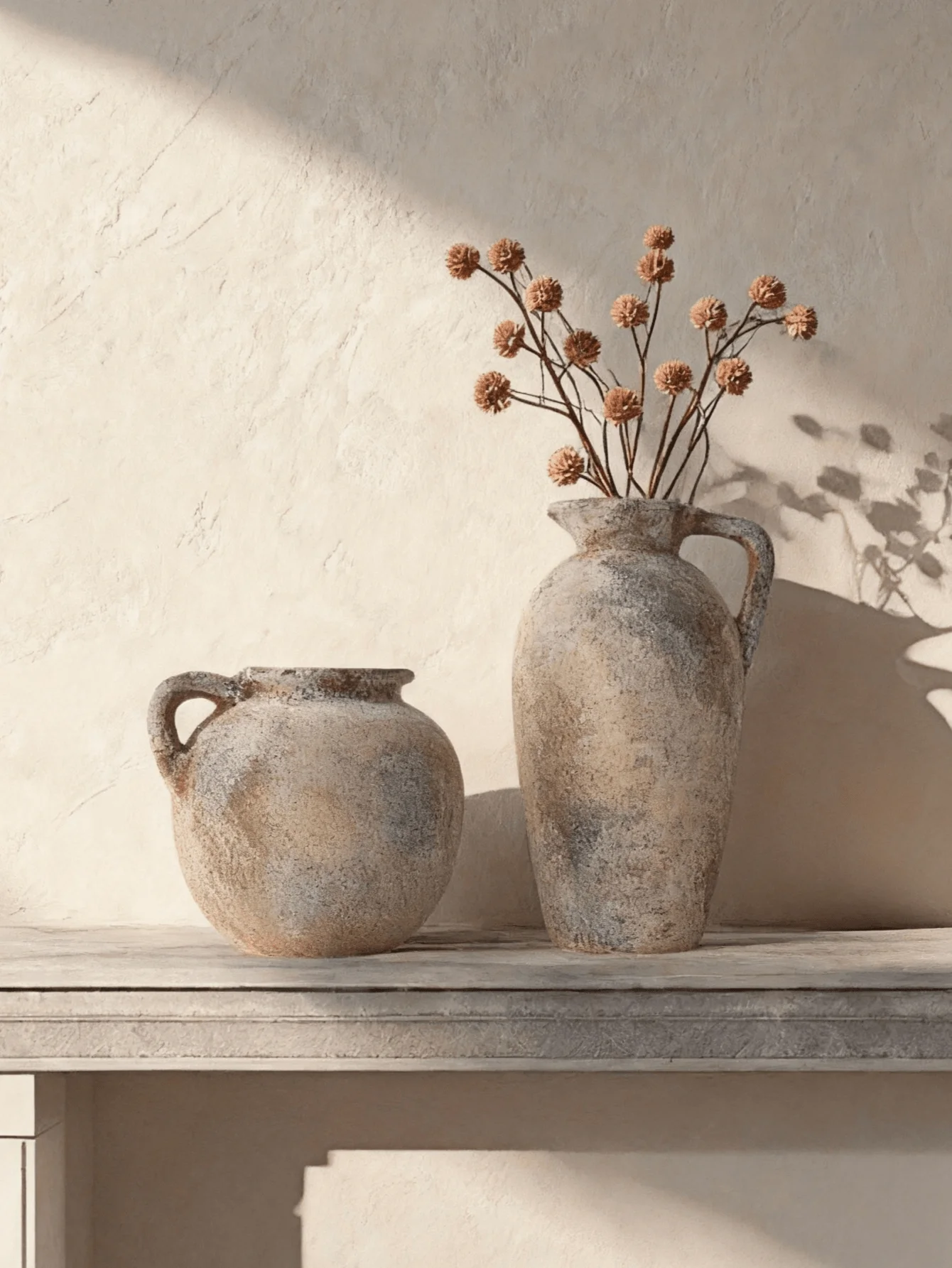 Handmade Vintage Wabi-Sabi Ceramic Vase – Rustic Farmhouse Home Décor - Image 2