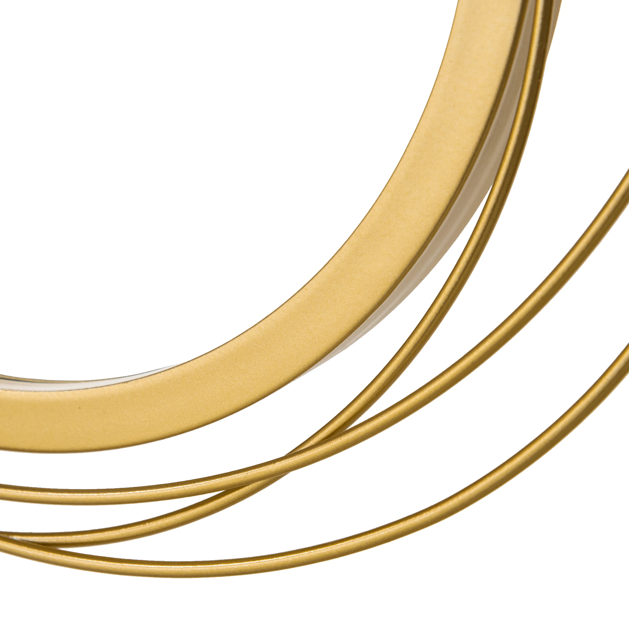 HOMCOM Gold Metal Wall Art – Modern Mirror Decorative Wall Sculpture - Image 6
