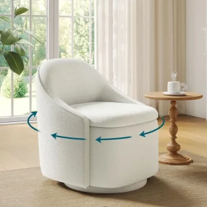 360° Swivel Accent Chair with Storage – Cozy Comfort & Modern Elegance