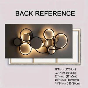 Beige Gallery Wrapped Canvas Wall Art – Modern Abstract Geometric Design - Thumbnail Image 7