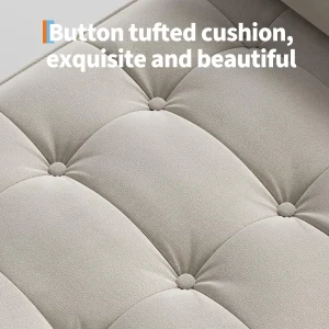 46.5" Velvet Storage Ottoman Bench – Elegant Tufted End-of-Bed Seating - Thumbnail Image 7