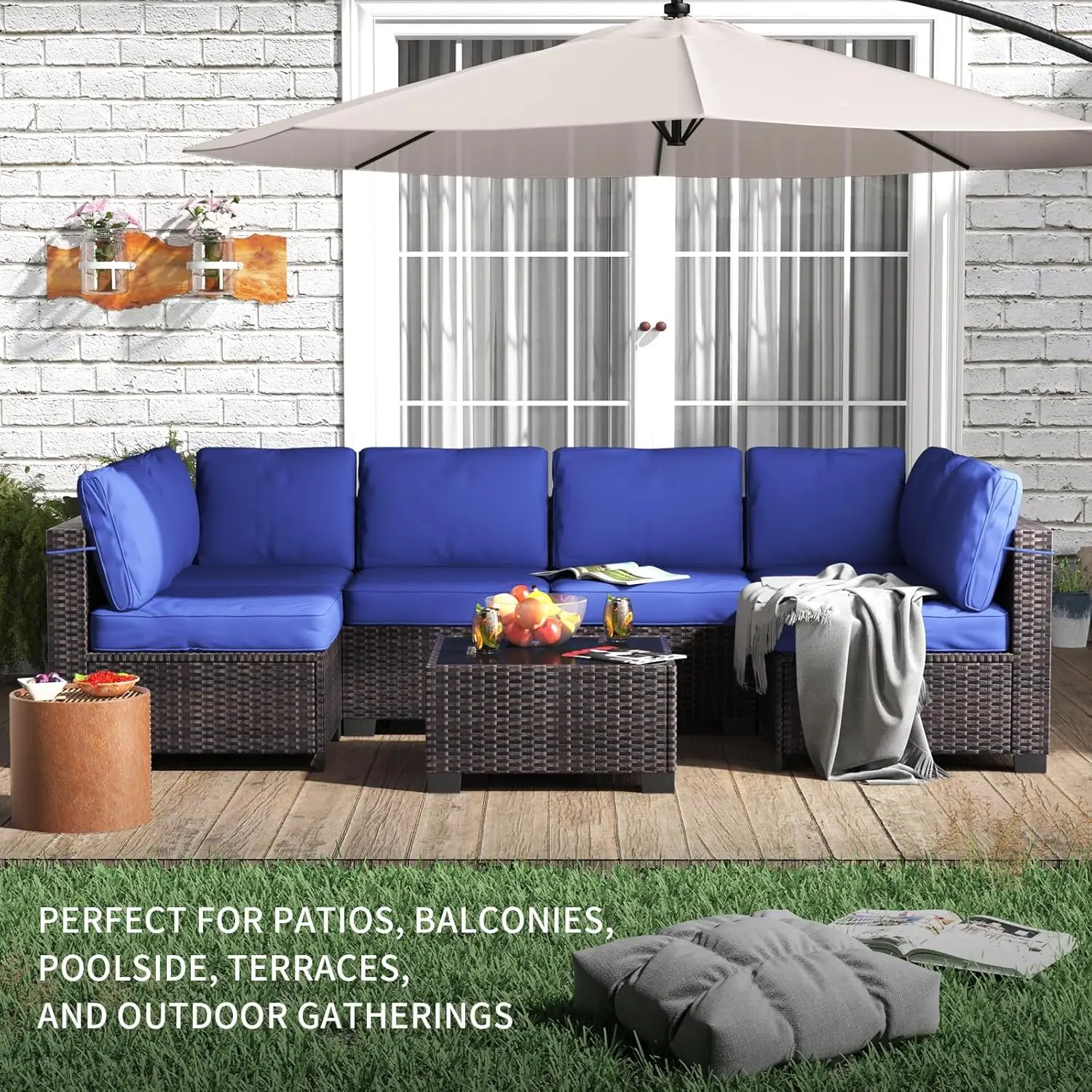 7-Piece Modular Patio Furniture Set - Image 2