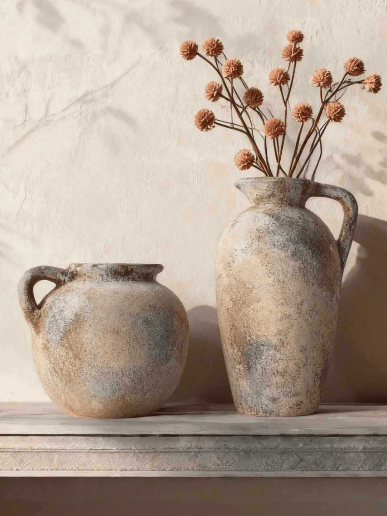 Handmade Vintage Wabi-Sabi Ceramic Vase – Rustic Farmhouse Home Décor - Image 3