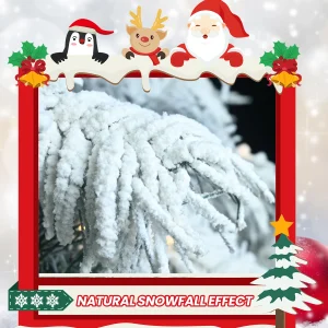 8 FT Flocked Scarecrow-Shaped Christmas Tree with 470 LED Lights - Thumbnail Image 4