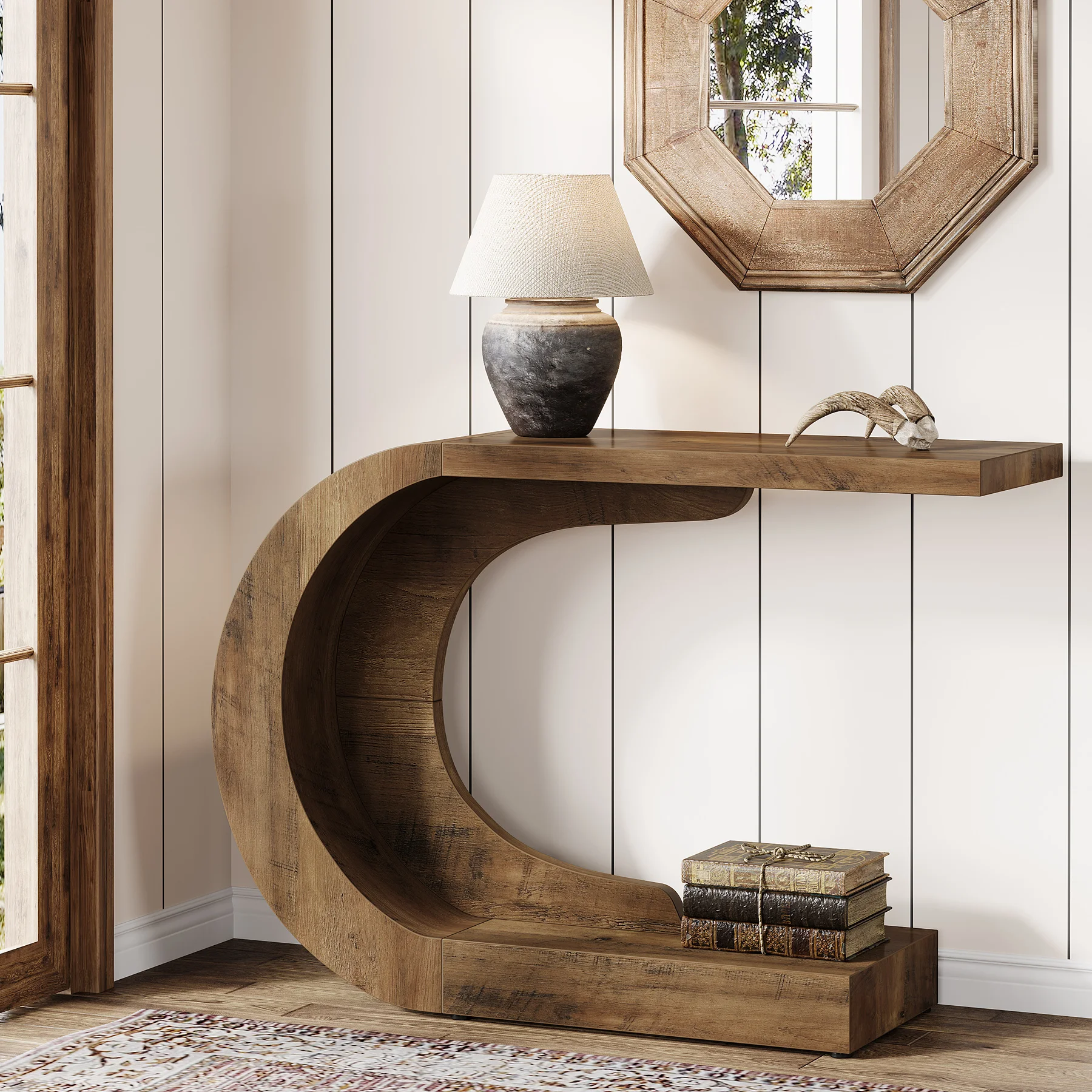 Tribesigns 43.3" Mid-Century Modern Console Table - Image 2