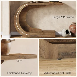 Tribesigns 43.3" Mid-Century Modern Console Table - Thumbnail Image 5