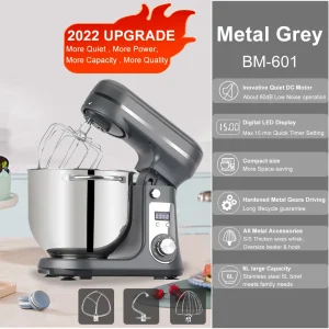 BioloMix 1200W Kitchen Stand Mixer – 6L Capacity, 6-Speed Control - Thumbnail Image 6