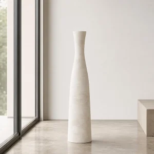 29-Inch Tall Terracotta Floor Vase – Large Ceramic Decorative Home Accent - Thumbnail Image 6
