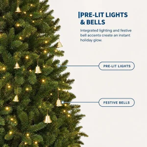 Garvee Pre-Lit Artificial Christmas Tree – 6FT & 7.5FT - Thumbnail Image 6
