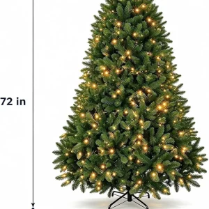 Garvee Pre-Lit Artificial Christmas Tree – 6FT & 7.5FT - Thumbnail Image 5