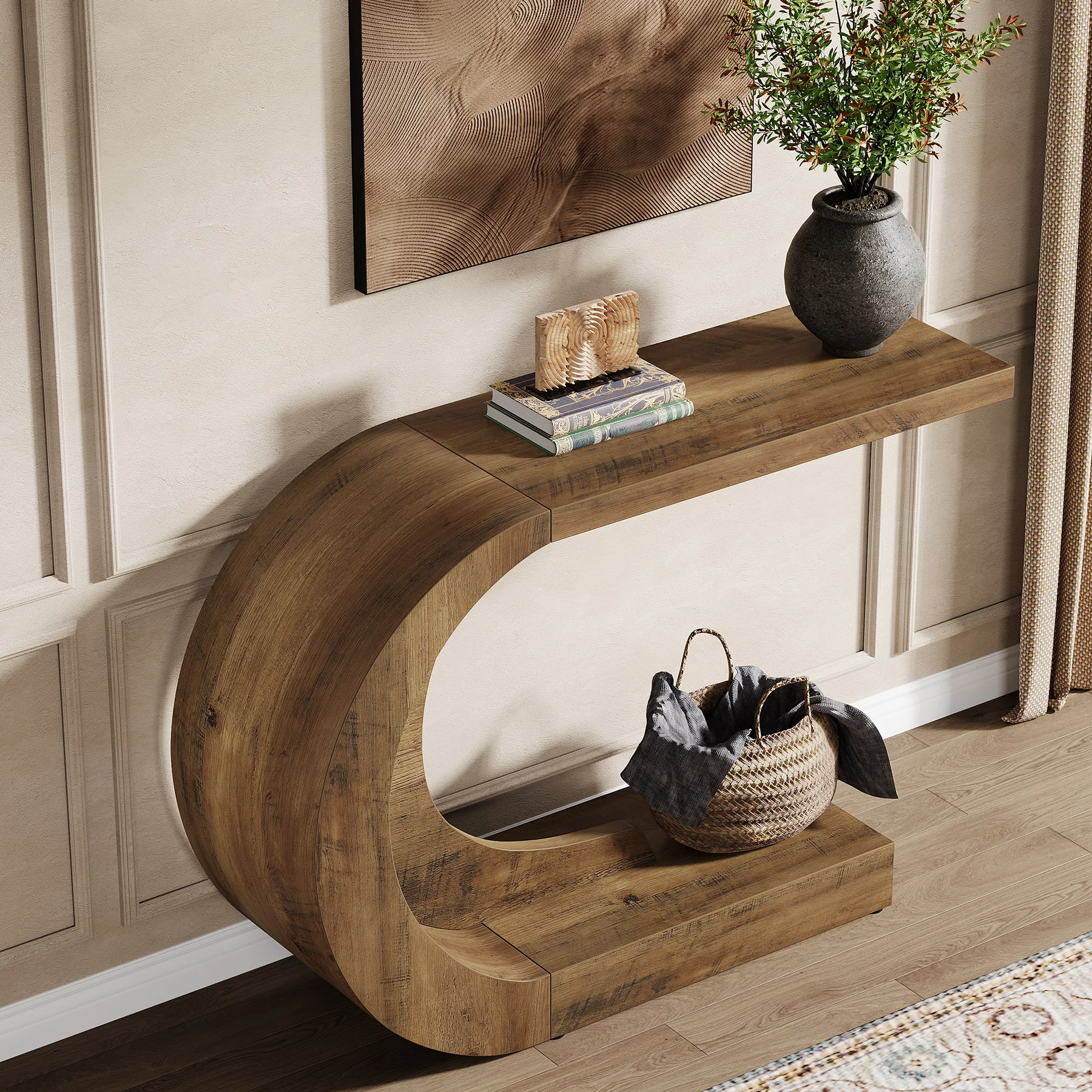 Tribesigns 43.3" Mid-Century Modern Console Table - Image 3