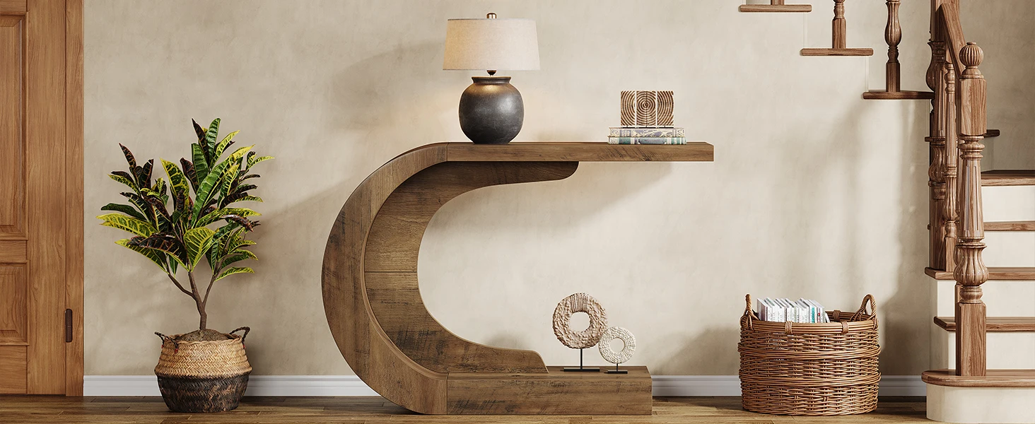 Tribesigns 43.3" Mid-Century Modern Console Table - Image 7